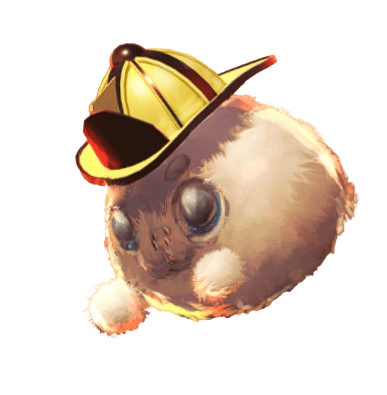 Fired Up! seal character wearing a hat